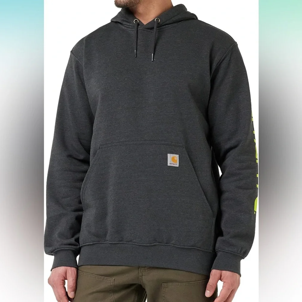 Carhartt Men's Loose Fit Midweight Logo Sleeve Graphic Sweatshirt New With Tags